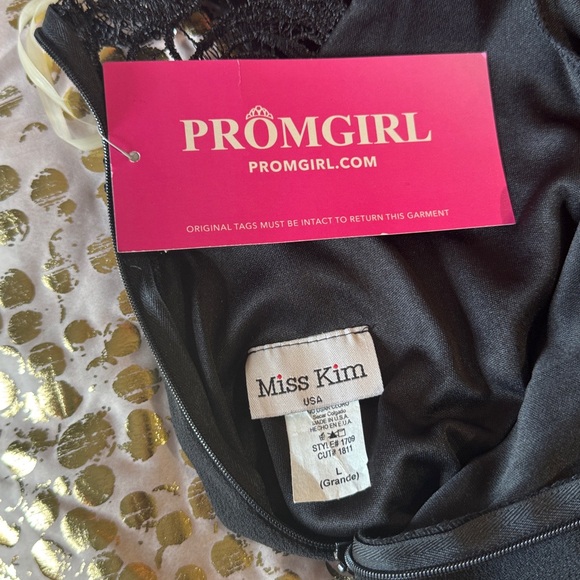 PromGirl Elegant Black Lace Dress - Picture 7 of 7